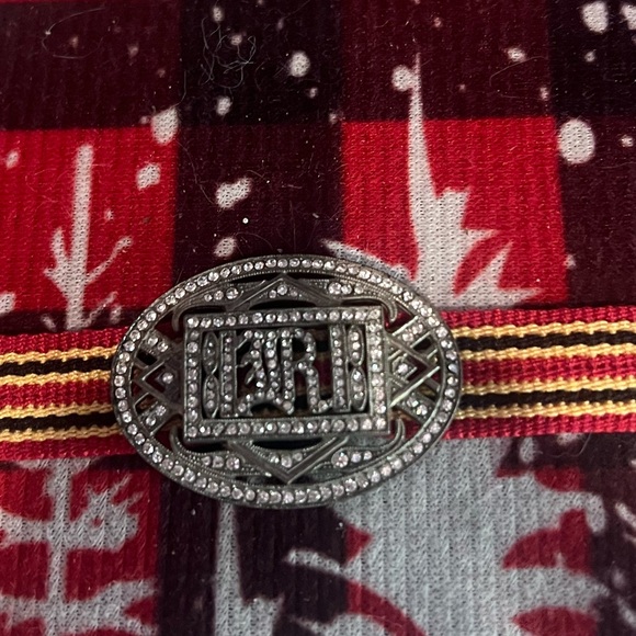 Rugby by Ralph Lauren Crystal Embellished Logo Plaque Ribbon Wrap Bracelet - Picture 9 of 17